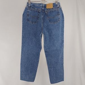 Vintage Levi's Jeans Mom High Rise Tapered Washed Blue 32X28 18 XX‎ Vtg Cotton